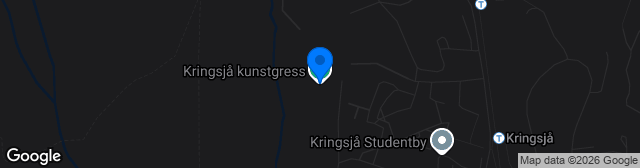 Map showing Kringsjå kunstgress