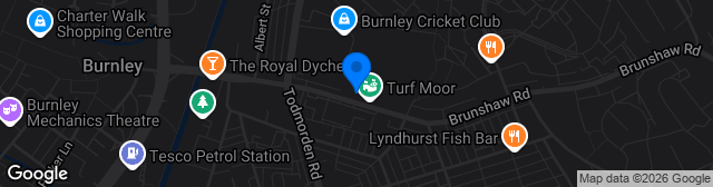 Map showing Turf Moor