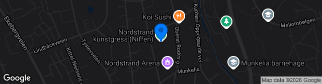 Map showing Nordstrand kunstgress