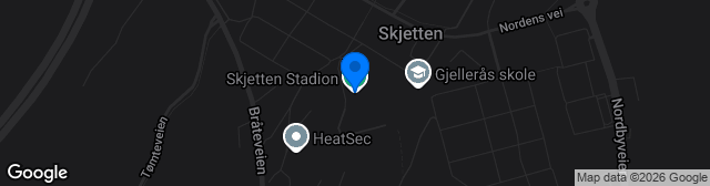 Map showing Skjetten Stadion