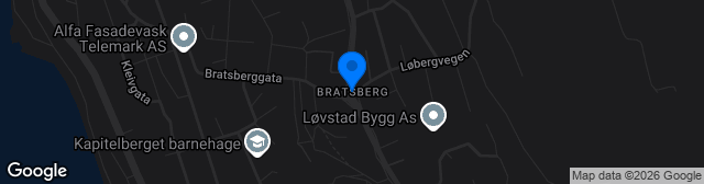 Map showing Bratsberg Kunstgress