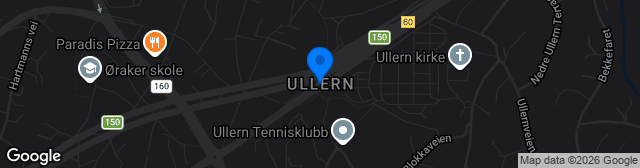 Map showing Ullern kunstgress