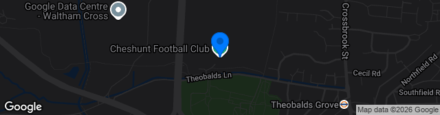 Map showing The Stadium Cheshunt