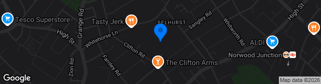 Map showing Selhurst Park
