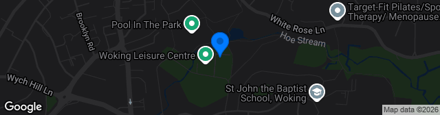 Map showing Woking Park