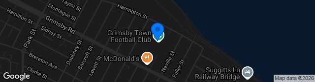 Map showing Blundell Park