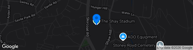 Map showing The Shay Stadium