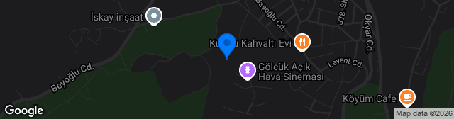 Map showing Gölcük İhsaniye Stadı