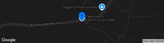 Map showing Dr. Fehmi Öncel Stadı