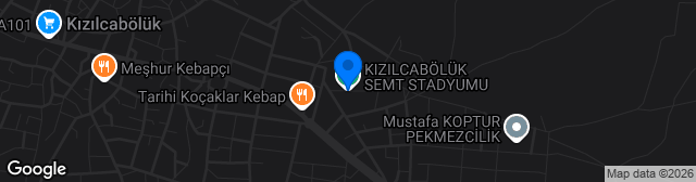 Map showing Kızılcabölük Semt Stadyumu
