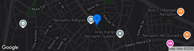 Map showing Nevşehir Gazi Stadyumu