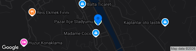 Map showing Pazar İlçe Stadyumu