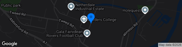 Map showing Netherdale Football Ground