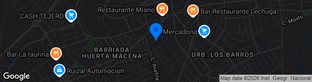 Map showing Estadio Municipal