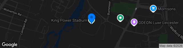 Map showing King Power Stadium