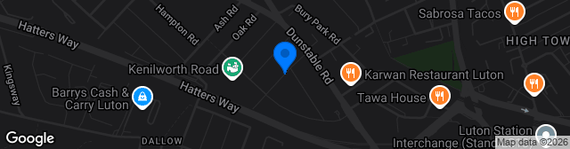 Map showing Kenilworth Road
