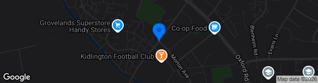 Map showing Yarnton Road
