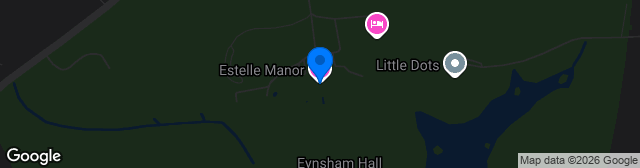 Map showing Eynsham Hall Park