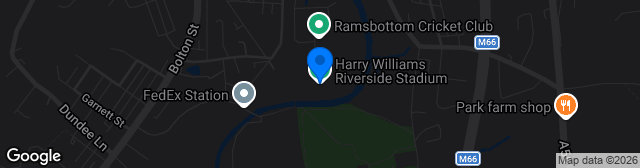 Map showing The Harry Williams Riverside Stadium