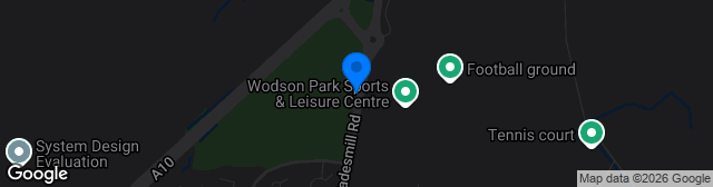 Map showing Wodson Park