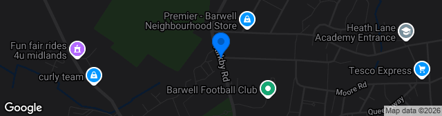 Map showing Kirkby Road