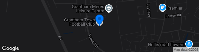 Map showing South Kesteven Stadium