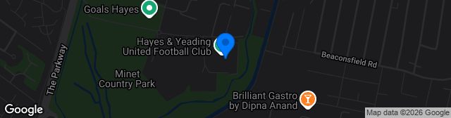 Map showing The SKYex Community Stadium