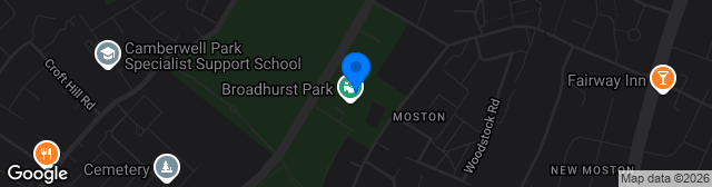 Map showing Broadhurst Park