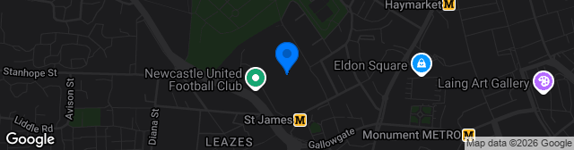 Map showing St. James' Park