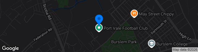 Map showing Vale Park