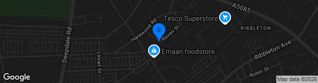 Map showing Deepdale
