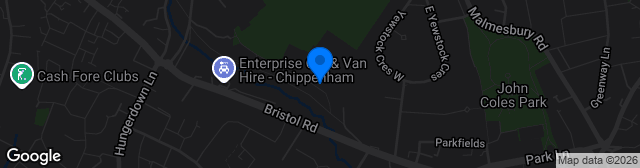 Map showing Hardenhuish Park