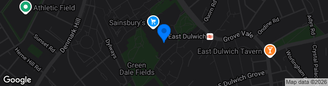 Map showing Champion Hill Stadium