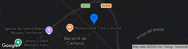 Map showing Estadio Mariano Haro
