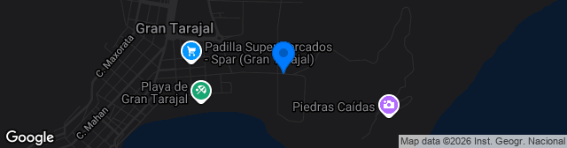 Map showing Estadio Municipal de Gran Tarajal