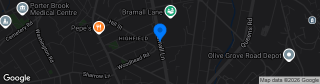 Map showing Bramall Lane