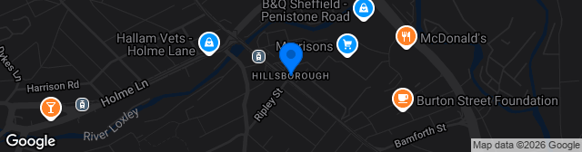 Map showing Hillsborough