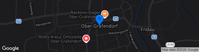 Map showing Sportplatz Ober-Grafendorf