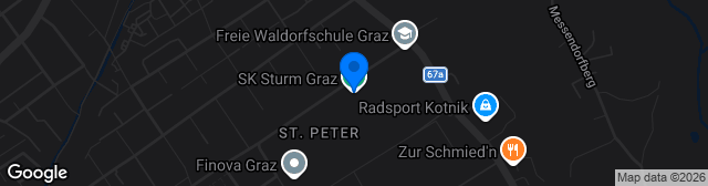 Map showing Messendorf Trainingszentrum