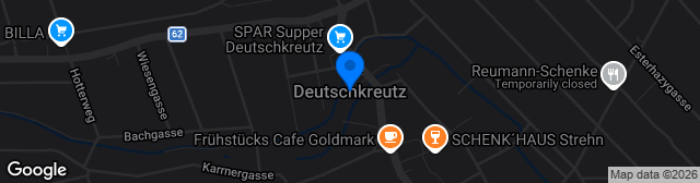 Map showing Sportplatz Deutschkreutz
