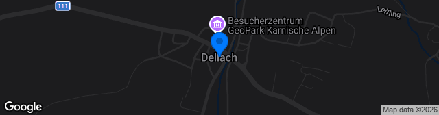 Map showing Sportplatz SV Dellach/Gail