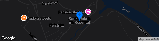 Map showing Sportplatz St. Jakob im Rosental