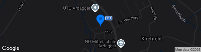 Map showing Sportplatz SCU Ardagger
