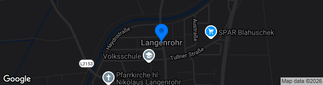 Map showing Sportplatz SV Langenrohr