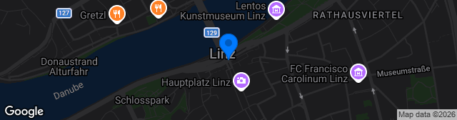 Map showing LINZ AG Arena
