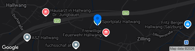 Map showing Sportplatz Hallwang
