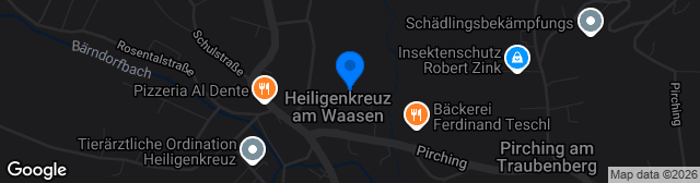 Map showing Sportplatz TuS Heiligenkreuz