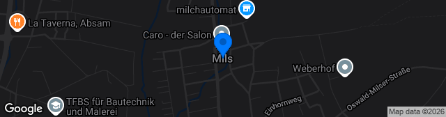 Map showing Sportplatz Mils