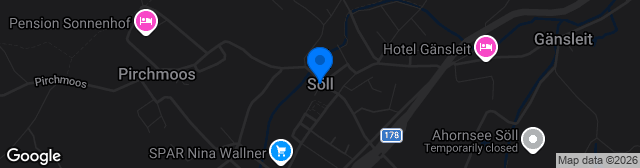Map showing Kunstrasen Salvenarena-Söll