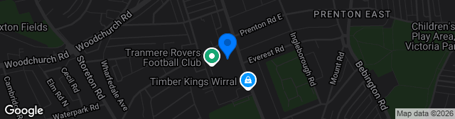 Map showing Prenton Park